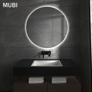 Espejo de Baño Moderno de 60 cm con Luz LED Inteligente, Pantalla Táctil, Retroiluminado, de Pared, para Hoteles, con Función de Iluminación - Product Image 1