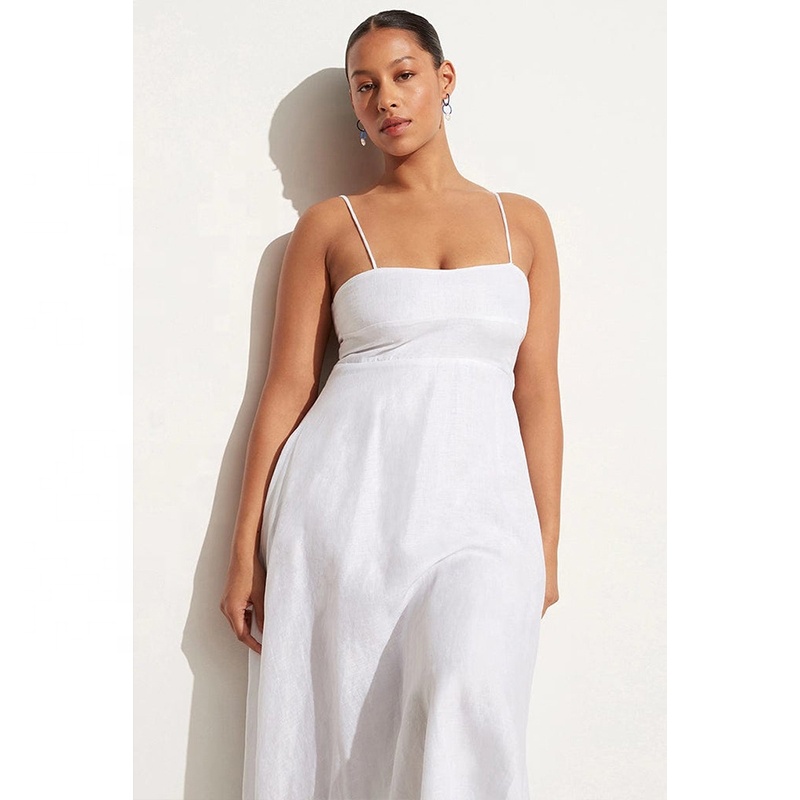 Shop Our Sweetheart Neckline Dress White - Empire Line Midi Dress