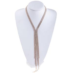 Hot Selling Long Kwastje Multi-Layer Vergulde Legering Klauw Ketting Hanger Populaire Stijl Voor Feestgelegenheden - Product Image 1