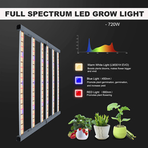 Lampe de culture <span class=keywords><strong>LED</strong></span> intérieure haute luminosité 720W, dimmable, spectre complet <span class=keywords><strong>UV</strong></span> IR, pour la croissance des plantes - Product Image 6