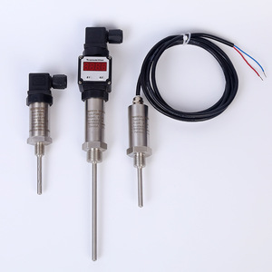SaltMing Instruments Temperature Transmitter PT100 Stainless Steel Led Display Straight Insertion Threaded Flange - Product Image 2