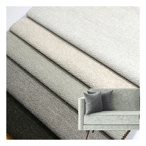 Home deco in stock 350GSM weight 100% polyester fabric poly linen look fabric polyester woven fabric roll wholesale