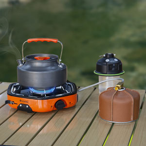 Estufa de Gas portátil de un solo quemador Vooma, horno de Encendido automático para exteriores Popular con cilindro de <span class=keywords><strong>butano</strong></span> para cocina de Camping - Product Image 6