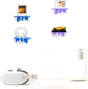 Étagères murales en acrylique de 7 pouces-Lot de 2, idéales pour la décoration de la chambre, l'affichage d'albums et l'organisation de petits objets - Product Image 4