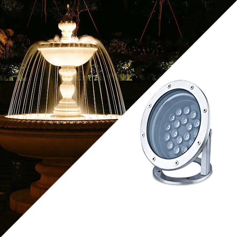 High Power18W 24W36W RGB Color LED Underwater Fountain Light for Pool Pond Aquarium