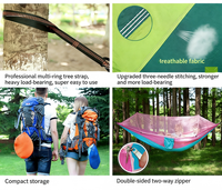 Hamac de jardin, de camping, de randonnée, de pique-nique et de loisirs, pliable, léger, en nylon, de haute qualité, très vendu