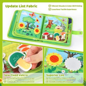 Usine Directement Vente Stock Marchandises Nouveau Deign Feutre <span class=keywords><strong>Livre</strong></span> Tissu Doux <span class=keywords><strong>Livre</strong></span> Forêt Voyage Animaux <span class=keywords><strong>Livre</strong></span> pour Bébé et Tout-petits - Product Image 5