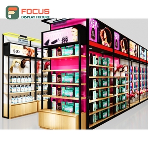 ตู้โชว์วิกผมขนาดใหญ่ ชั้นวางกระจกหลายชั้น พร้อมกุญแจล็อค สำหรับร้านขายวิกผม - Product Image 5