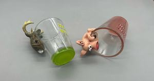 Gelas bening dekorasi hewan resin 3d kaca - Product Image 2