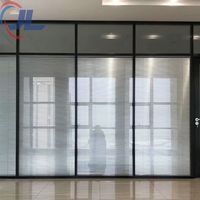 Portes d'entrée extérieures en aluminium solide, portes de sécurité, portes doubles pivotantes avec verre pour la maison