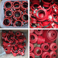 Raccords rainurés pour sprinklers incendie, homologués UL, en fonte ductile, raccords rigides en T, coudes et manchons pour système d'incendie, conformes ASTM A536, certifiés CE