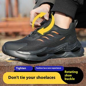 Chaussures <span class=keywords><strong>de</strong></span> sécurité d'été pour le travail avec bouton rotatif anti-écrasement et anti-crevaison pour usage industriel pour Amazon Four Wear-Resista - Product Image 3