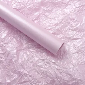 Factory Price Flower Roll Printed Tissue Waterproof For Packaging Rose Bouquet Wrapping Paper