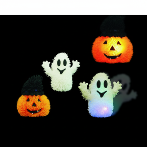 Assortiment de citrouilles et de fantômes lumineux en TPR pour fête d'Halloween, divertissement pour enfants, jouets anti-stress, cadeaux surprise - Product Image 1