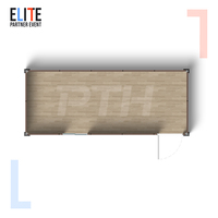 CTR-FA breveté intégré PU mousse toit plat maison préfabriquée maison conteneur