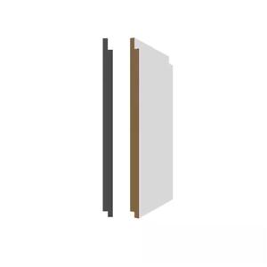 Usage multiple Bon marché Blanc apprêté MDF Mur <span class=keywords><strong>Z</strong></span> Forme Nickle Gap Wall Panel Shiplap - Product Image 1