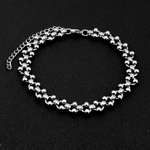 New Simple <b>Titanium</b> Steel <b>Chain</b> Collarbone Necklace Silver Plated Fashionable Popular Design Women's Necklaces Wholesale Jewelry - Product Image 4