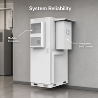Système de stockage d'énergie tout-en-un 50 kW pour usage industriel et commercial, haute tension LiFePO4 100 kWh, encastré en extérieur, raccordé au réseau