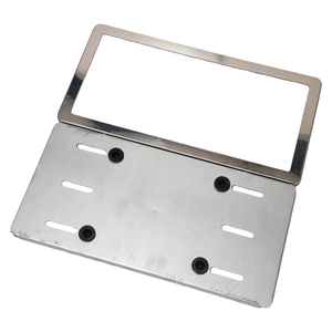 Cornice per <span class=keywords><strong>Targa</strong></span> Auto in Acciaio Inox Robusta Senza LED, Resistente alla Corrosione, Prodotta in Cina per Targhe Standard del Kirghizistan - Product Image 3