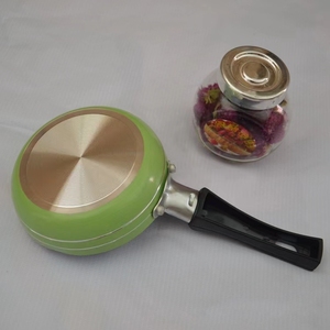 Mini poêle antiadhésive en acier de 12cm/14cm/16cm, couleur aléatoire, pour ustensiles de cuisine, marmite à soupe et casserole en acier - Product Image 5