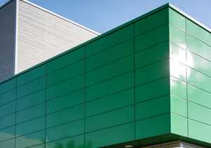 Panneaux composites en aluminium vert brillant, matériaux de construction, plaques PE PVDF ACP ACM utilisées pour les revêtements de façades murales extérieures - Product Image 2