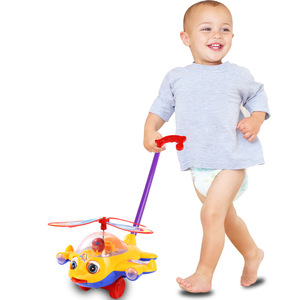 Hot Sale <b>Baby</b> Walking Trolley Children's Hand Push Toy With <b>Bells</b> Will Spit Out the Tongue Toy - Product Image 1