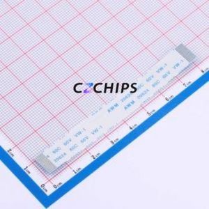 JS05A-18P-080-4-8 FFC Cable (Flexible Flat Cable) P=0.5mm Connector 18P 0.5mm 0.3mm Non-Inverting - Product Image 1