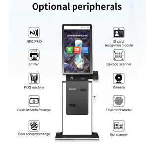 Kiosque de paiement intelligent pour l'enregistrement et le départ à l'aéroport, avec scanner de passeport, impression de billets et accepteur de monnaie, SDK inclus - Product Image 2