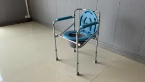 Cadeira de banheiro barata de fábrica, cadeira de banheiro para interior com rodas rodas cadeira