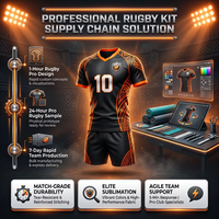 Seragam Rugby Klub Tim Persatuan Liga Kustom OEM Murni Grosir Seragam Sepak Bola Rugby Desain Pro 2026 dengan Logo Nama Nomor Gratis
