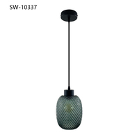 Lámpara Colgante Moderna Decorativa de Lujo en Vidrio para Interiores del Hogar, E27, Lámparas de Techo y Colgantes LED