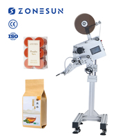 ZONESUN ZS-TB170 Carte À Gratter Surface Plane Bouteille Poche D'étiquetage Automatique Coller Machine Pour Cosmétiques
