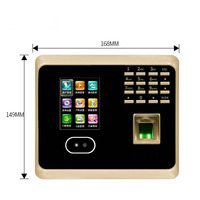Terminal de asistencia de tiempo de reconocimiento facial biométrico inalámbrico WIFI reloj de tiempo facial máquina de asistencia de tiempo de huella dactilar de empleado