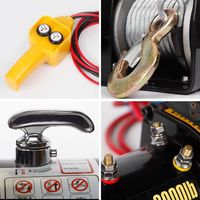Treuil électrique 12V 4500lbs pour ATV, UTV, tout-terrain, avec télécommande sans fil, câble en acier de 10m pour camion, remorque, SUV, Jeep