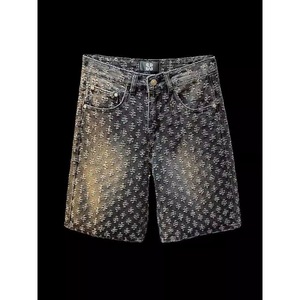 <span class=keywords><strong>Short</strong></span> <span class=keywords><strong>en</strong></span> Denim Délavé de Designer 2025, Style Droit Mignon, Mode d'Été, Déchiré Décontracté, pour Homme - Product Image 5