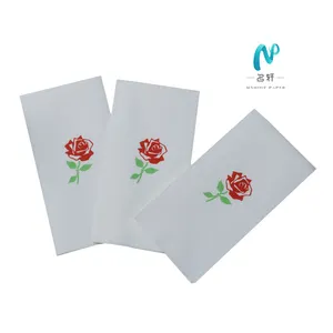 Serviettes d'invités imprimées fantaisie 1 couche, serviette en papier aérien de couleur personnalisée