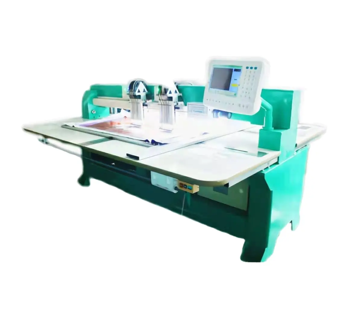 New Professional Design Computer 2 Heads Punching Embroidery Panel Pressing Embroidery Machine For Sale