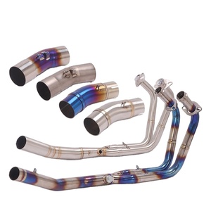 Système d'échappement de <span class=keywords><strong>moto</strong></span> 2018-25 NINJA 400 250 500 Z400 Z250 Tuyau d'échappement avant central en acier inoxydable - Product Image 1
