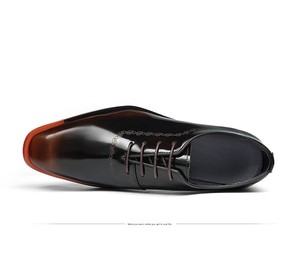 Chaussures de <span class=keywords><strong>mariage</strong></span> en cuir verni, chaussures de bureau pour hommes en cuir véritable verni, style britannique, chaussures habillées formelles pour jeunes hommes - Product Image 6