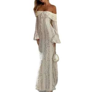 Z-1042 Vestido de Mujer Elegante con Mangas Acampanadas y Cordones, Nueva Colección Otoño 2026, Venta al Por Mayor - Product Image 6