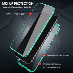 360 copertura magnetica della cassa di vetro temperato anteriore & posteriore per Xiaomi <span class=keywords><strong>Redmi</strong></span> <span class=keywords><strong>Note</strong></span> 8T Pro Mi 10 <span class=keywords><strong>Note</strong></span> 10 - Product Image 4