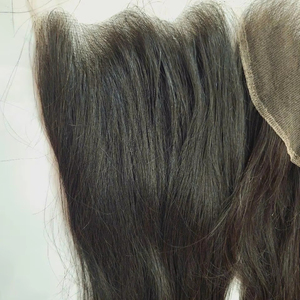 Nuevo diseño 13x4 Peluca de línea de cabello vietnamita virgen HD para encaje frontal 100% máquina de cabello humano doble trama VC cabello mujeres - Product Image 1
