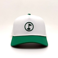 Casquette de golf premium à 5 panneaux avec logo brodé 3D personnalisé, visière magnétique et perforations laser, style baseball