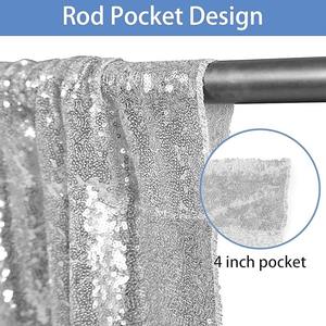 Stile Morden tenda di nozze finestra francese sfondo tessuto paillettes <span class=keywords><strong>tende</strong></span> di velluto <span class=keywords><strong>con</strong></span> <span class=keywords><strong>Glitter</strong></span> - Product Image 2