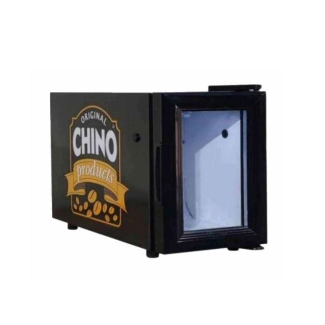 Nuelead NE-08C 8L Glass Door Commercial Home Beverage Display Refrigerator Free Narrow Mini Compressor Refrigerator Retro