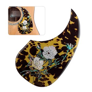 גבוהה-כיתה עממי גיטרה Pickguard פיק משמר עם דקורטיבי פרח דפוס עבור 40 אינץ <span class=keywords><strong>41</strong></span> אינץ אקוסטית גיטרות - Product Image 1