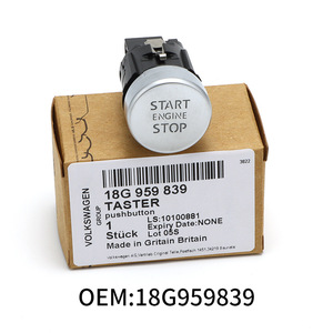 Botón de Arranque sin Llave Volkswagen 18G959839A, Interruptor de Encendido/Apagado del Motor para Bora Viloran, Material ABS - Product Image 2