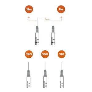 Veterinary Insulin <b>Syringe</b> and Needles 0.5ml/1ml 30G <b>Disposable</b> Safety Animal Use - Product Image 5