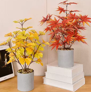 Jardín hecho a mano plantas de interior bonsái árbol artificial <span class=keywords><strong>Ginkgo</strong></span> árbol para decoración de jardín - Product Image 4