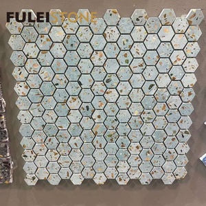 Carreaux polis en mosaïque de Terrazzo bon <span class=keywords><strong>prix</strong></span> pour la <span class=keywords><strong>piscine</strong></span>, le mur et le sol de la salle de bain - Product Image 2